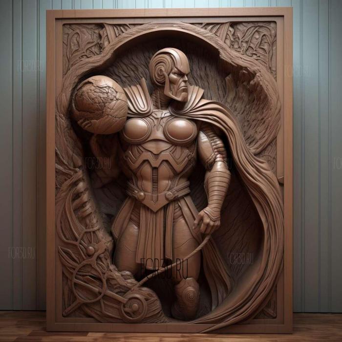 marvel comics 3 stl model for CNC